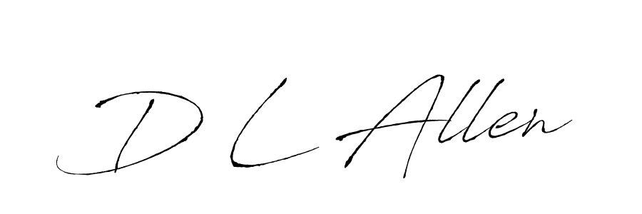 You should practise on your own different ways (Antro_Vectra) to write your name (D L Allen) in signature. don't let someone else do it for you. D L Allen signature style 6 images and pictures png