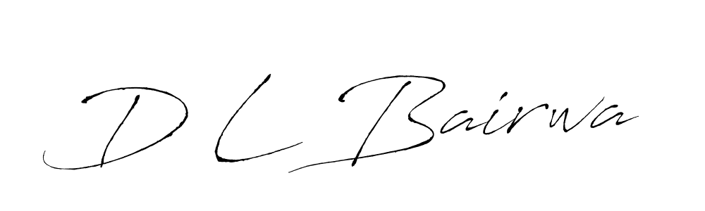 How to make D L Bairwa signature? Antro_Vectra is a professional autograph style. Create handwritten signature for D L Bairwa name. D L Bairwa signature style 6 images and pictures png