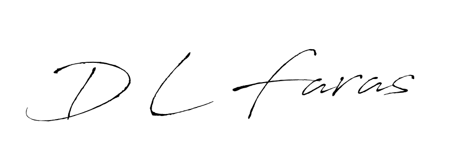 Create a beautiful signature design for name D L Faras. With this signature (Antro_Vectra) fonts, you can make a handwritten signature for free. D L Faras signature style 6 images and pictures png