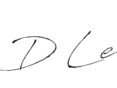 Create a beautiful signature design for name D Le. With this signature (Antro_Vectra) fonts, you can make a handwritten signature for free. D Le signature style 6 images and pictures png