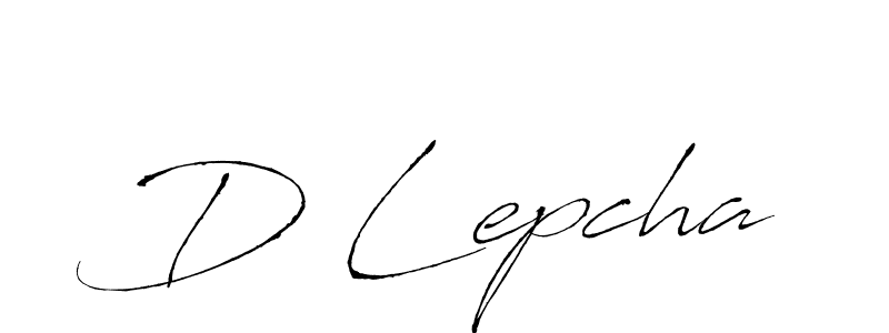 Antro_Vectra is a professional signature style that is perfect for those who want to add a touch of class to their signature. It is also a great choice for those who want to make their signature more unique. Get D Lepcha name to fancy signature for free. D Lepcha signature style 6 images and pictures png