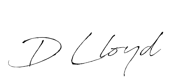 D Lloyd stylish signature style. Best Handwritten Sign (Antro_Vectra) for my name. Handwritten Signature Collection Ideas for my name D Lloyd. D Lloyd signature style 6 images and pictures png