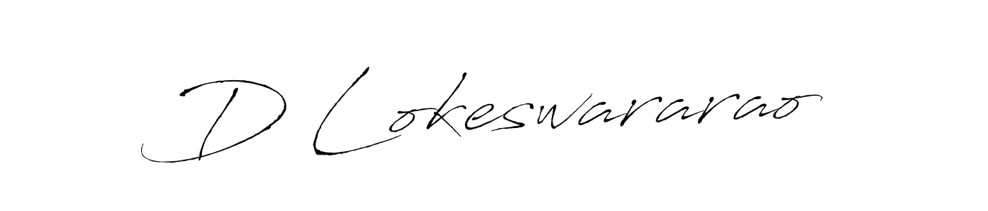 How to make D Lokeswararao signature? Antro_Vectra is a professional autograph style. Create handwritten signature for D Lokeswararao name. D Lokeswararao signature style 6 images and pictures png