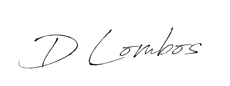 Make a beautiful signature design for name D Lombos. With this signature (Antro_Vectra) style, you can create a handwritten signature for free. D Lombos signature style 6 images and pictures png