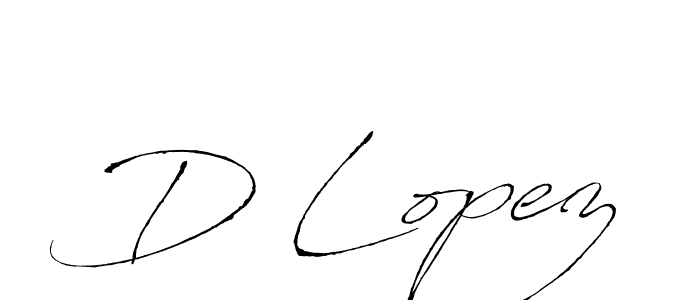 Make a beautiful signature design for name D Lopez. With this signature (Antro_Vectra) style, you can create a handwritten signature for free. D Lopez signature style 6 images and pictures png