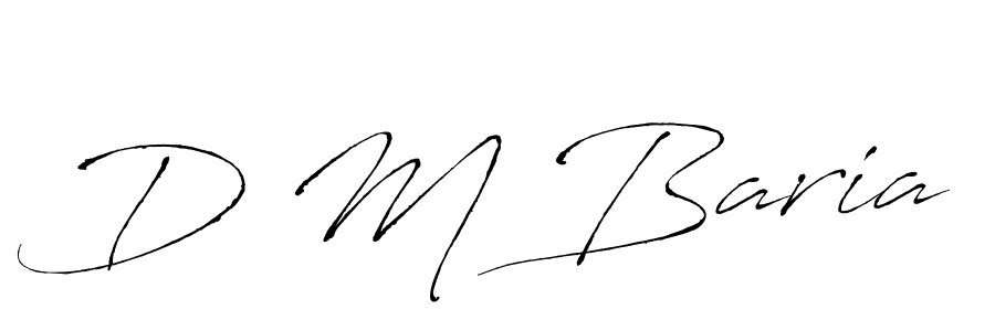 How to Draw D M Baria signature style? Antro_Vectra is a latest design signature styles for name D M Baria. D M Baria signature style 6 images and pictures png