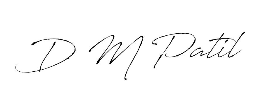 Antro_Vectra is a professional signature style that is perfect for those who want to add a touch of class to their signature. It is also a great choice for those who want to make their signature more unique. Get D M Patil name to fancy signature for free. D M Patil signature style 6 images and pictures png