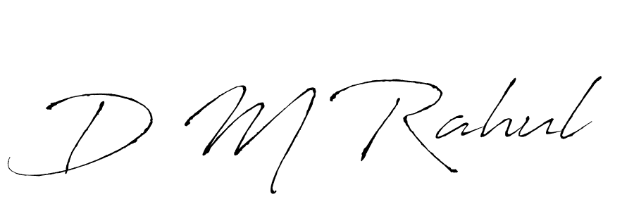 You should practise on your own different ways (Antro_Vectra) to write your name (D M Rahul) in signature. don't let someone else do it for you. D M Rahul signature style 6 images and pictures png