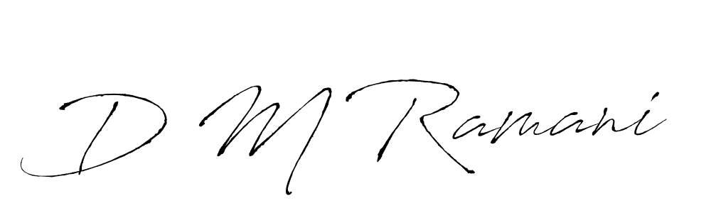 Similarly Antro_Vectra is the best handwritten signature design. Signature creator online .You can use it as an online autograph creator for name D M Ramani. D M Ramani signature style 6 images and pictures png