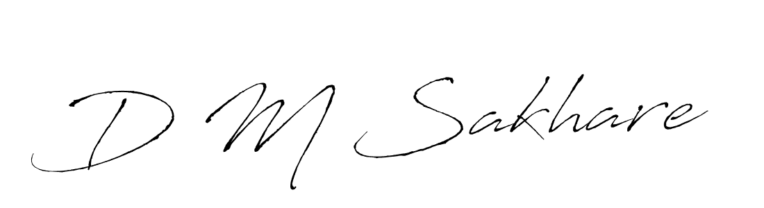 Use a signature maker to create a handwritten signature online. With this signature software, you can design (Antro_Vectra) your own signature for name D M Sakhare. D M Sakhare signature style 6 images and pictures png