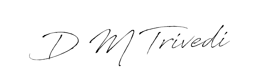 if you are searching for the best signature style for your name D M Trivedi. so please give up your signature search. here we have designed multiple signature styles  using Antro_Vectra. D M Trivedi signature style 6 images and pictures png