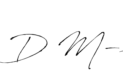 Similarly Antro_Vectra is the best handwritten signature design. Signature creator online .You can use it as an online autograph creator for name D M-s. D M-s signature style 6 images and pictures png