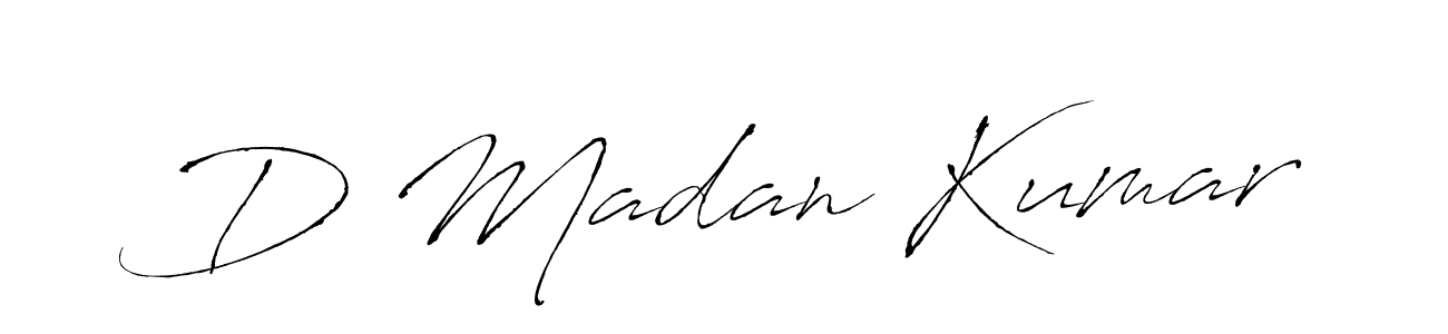 It looks lik you need a new signature style for name D Madan Kumar. Design unique handwritten (Antro_Vectra) signature with our free signature maker in just a few clicks. D Madan Kumar signature style 6 images and pictures png