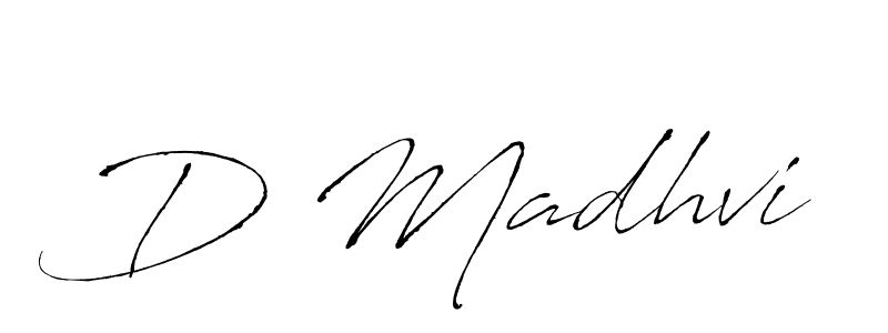 Use a signature maker to create a handwritten signature online. With this signature software, you can design (Antro_Vectra) your own signature for name D Madhvi. D Madhvi signature style 6 images and pictures png