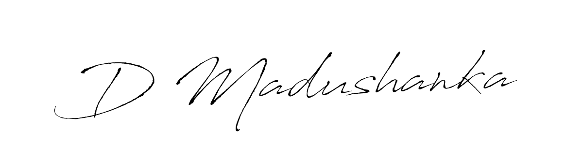Also we have D Madushanka name is the best signature style. Create professional handwritten signature collection using Antro_Vectra autograph style. D Madushanka signature style 6 images and pictures png