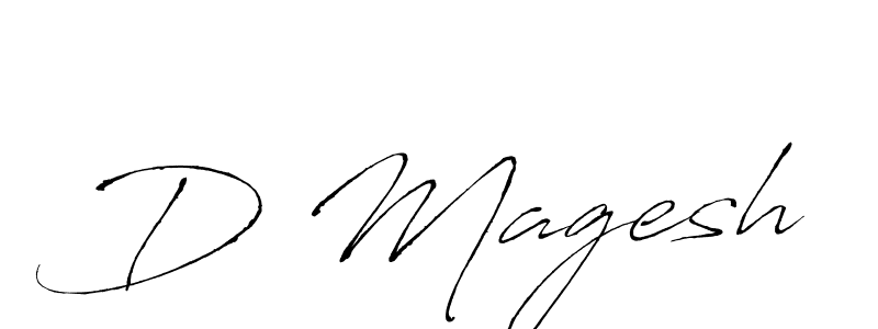 The best way (Antro_Vectra) to make a short signature is to pick only two or three words in your name. The name D Magesh include a total of six letters. For converting this name. D Magesh signature style 6 images and pictures png