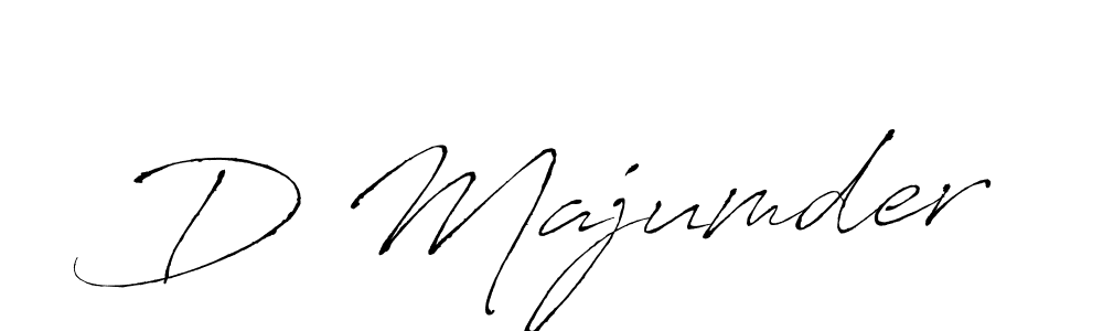 Design your own signature with our free online signature maker. With this signature software, you can create a handwritten (Antro_Vectra) signature for name D Majumder. D Majumder signature style 6 images and pictures png