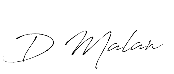 Make a beautiful signature design for name D Malan. With this signature (Antro_Vectra) style, you can create a handwritten signature for free. D Malan signature style 6 images and pictures png