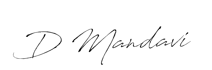 You should practise on your own different ways (Antro_Vectra) to write your name (D Mandavi) in signature. don't let someone else do it for you. D Mandavi signature style 6 images and pictures png