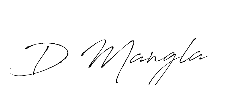 How to make D Mangla name signature. Use Antro_Vectra style for creating short signs online. This is the latest handwritten sign. D Mangla signature style 6 images and pictures png