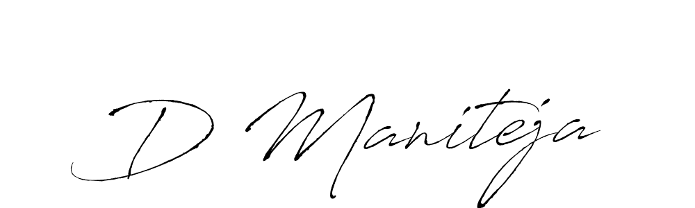 D Maniteja stylish signature style. Best Handwritten Sign (Antro_Vectra) for my name. Handwritten Signature Collection Ideas for my name D Maniteja. D Maniteja signature style 6 images and pictures png