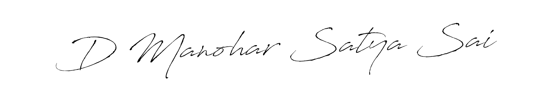 Make a beautiful signature design for name D Manohar Satya Sai. Use this online signature maker to create a handwritten signature for free. D Manohar Satya Sai signature style 6 images and pictures png