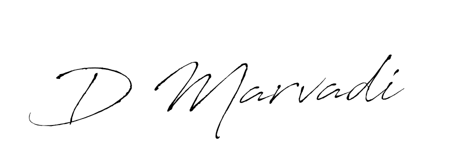 You should practise on your own different ways (Antro_Vectra) to write your name (D Marvadi) in signature. don't let someone else do it for you. D Marvadi signature style 6 images and pictures png