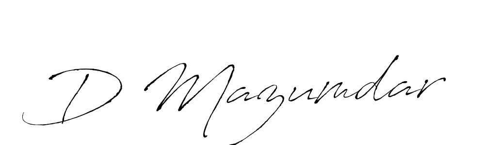 How to make D Mazumdar signature? Antro_Vectra is a professional autograph style. Create handwritten signature for D Mazumdar name. D Mazumdar signature style 6 images and pictures png