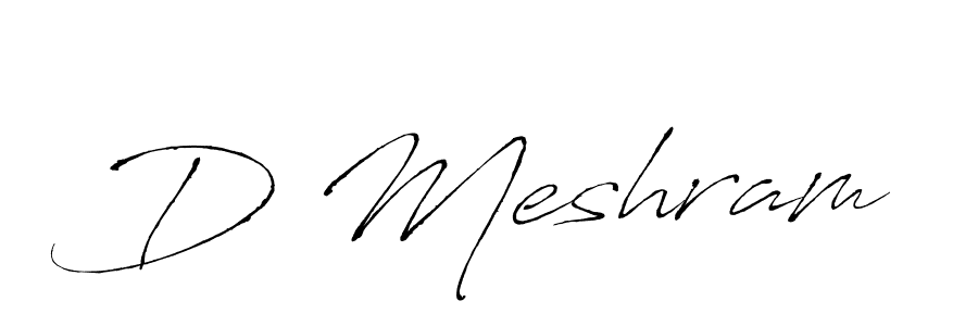 Similarly Antro_Vectra is the best handwritten signature design. Signature creator online .You can use it as an online autograph creator for name D Meshram. D Meshram signature style 6 images and pictures png