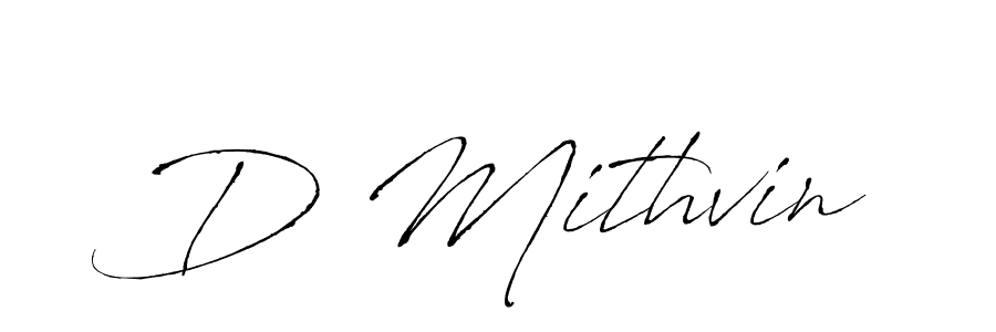 How to make D Mithvin signature? Antro_Vectra is a professional autograph style. Create handwritten signature for D Mithvin name. D Mithvin signature style 6 images and pictures png