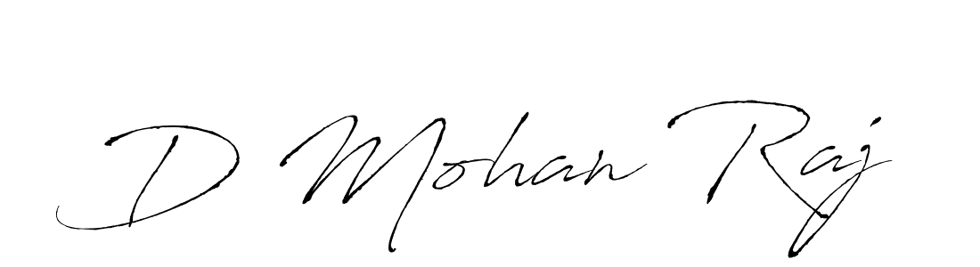 D Mohan Raj stylish signature style. Best Handwritten Sign (Antro_Vectra) for my name. Handwritten Signature Collection Ideas for my name D Mohan Raj. D Mohan Raj signature style 6 images and pictures png