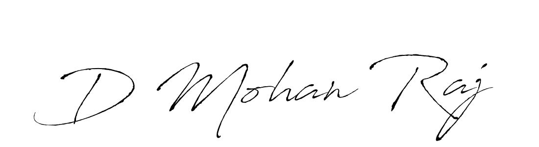 Make a beautiful signature design for name D Mohan Raj. With this signature (Antro_Vectra) style, you can create a handwritten signature for free. D Mohan Raj signature style 6 images and pictures png