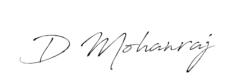 How to make D Mohanraj name signature. Use Antro_Vectra style for creating short signs online. This is the latest handwritten sign. D Mohanraj signature style 6 images and pictures png