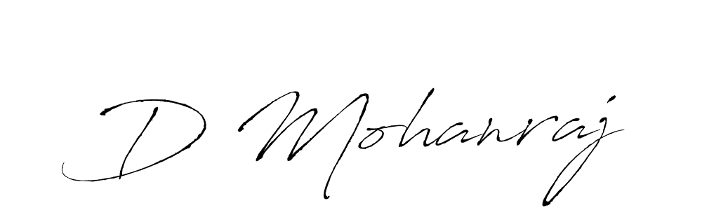 How to make D Mohanraj name signature. Use Antro_Vectra style for creating short signs online. This is the latest handwritten sign. D Mohanraj signature style 6 images and pictures png