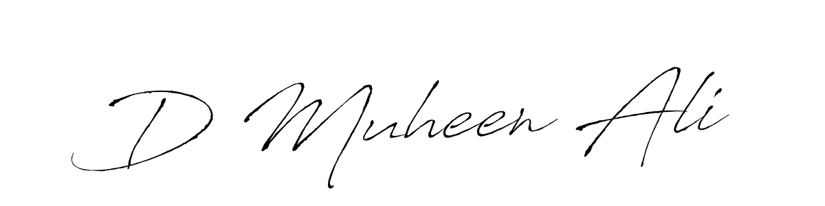 Antro_Vectra is a professional signature style that is perfect for those who want to add a touch of class to their signature. It is also a great choice for those who want to make their signature more unique. Get D Muheen Ali name to fancy signature for free. D Muheen Ali signature style 6 images and pictures png