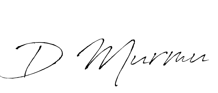 Create a beautiful signature design for name D Murmu. With this signature (Antro_Vectra) fonts, you can make a handwritten signature for free. D Murmu signature style 6 images and pictures png