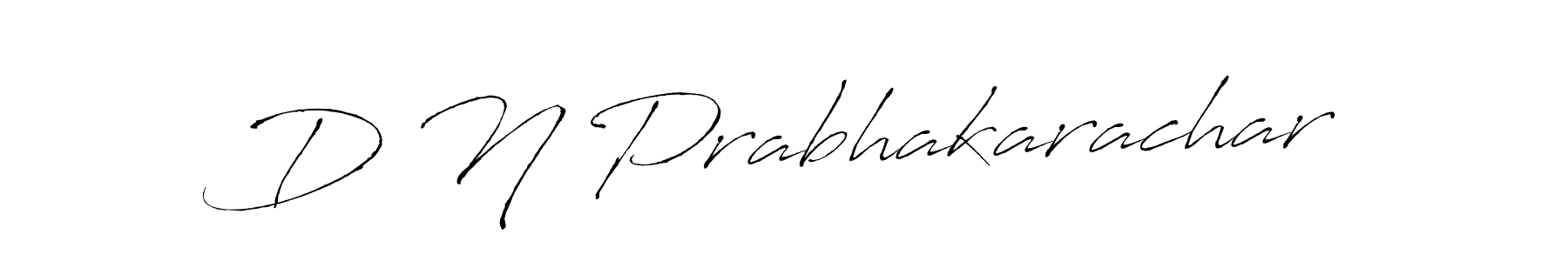 You should practise on your own different ways (Antro_Vectra) to write your name (D N Prabhakarachar) in signature. don't let someone else do it for you. D N Prabhakarachar signature style 6 images and pictures png