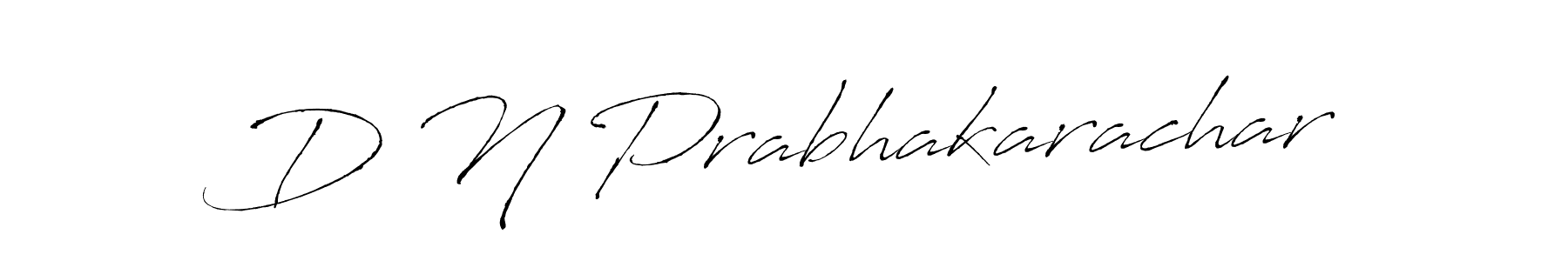 Make a short D N Prabhakarachar signature style. Manage your documents anywhere anytime using Antro_Vectra. Create and add eSignatures, submit forms, share and send files easily. D N Prabhakarachar signature style 6 images and pictures png