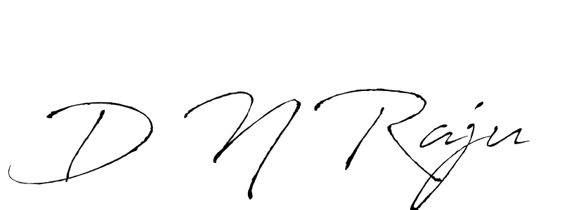 How to make D N Raju name signature. Use Antro_Vectra style for creating short signs online. This is the latest handwritten sign. D N Raju signature style 6 images and pictures png