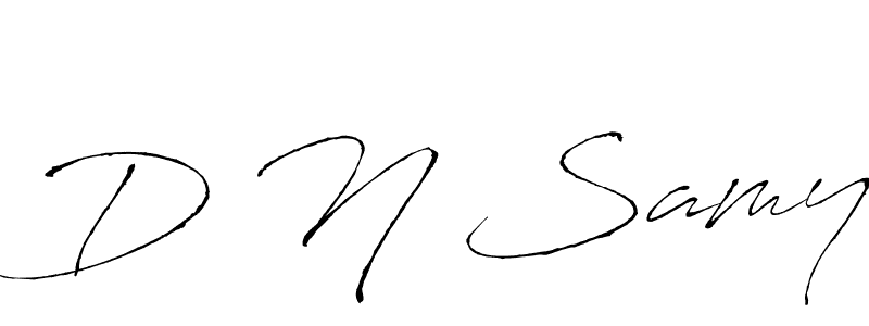 D N Samy stylish signature style. Best Handwritten Sign (Antro_Vectra) for my name. Handwritten Signature Collection Ideas for my name D N Samy. D N Samy signature style 6 images and pictures png