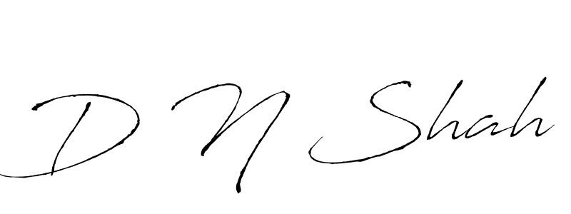 Antro_Vectra is a professional signature style that is perfect for those who want to add a touch of class to their signature. It is also a great choice for those who want to make their signature more unique. Get D N Shah name to fancy signature for free. D N Shah signature style 6 images and pictures png