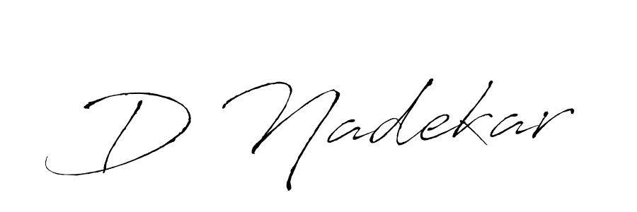 Antro_Vectra is a professional signature style that is perfect for those who want to add a touch of class to their signature. It is also a great choice for those who want to make their signature more unique. Get D Nadekar name to fancy signature for free. D Nadekar signature style 6 images and pictures png