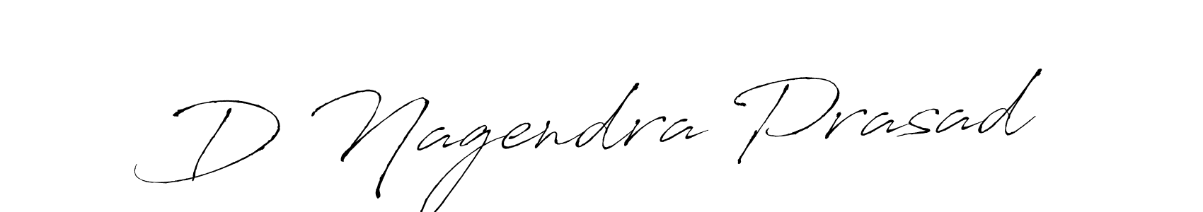 Make a beautiful signature design for name D Nagendra Prasad. With this signature (Antro_Vectra) style, you can create a handwritten signature for free. D Nagendra Prasad signature style 6 images and pictures png