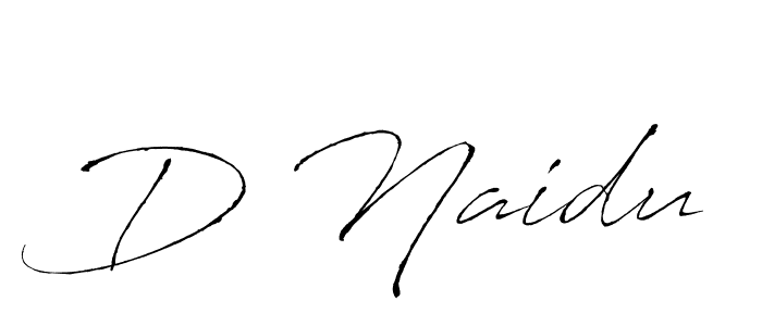 Create a beautiful signature design for name D Naidu. With this signature (Antro_Vectra) fonts, you can make a handwritten signature for free. D Naidu signature style 6 images and pictures png