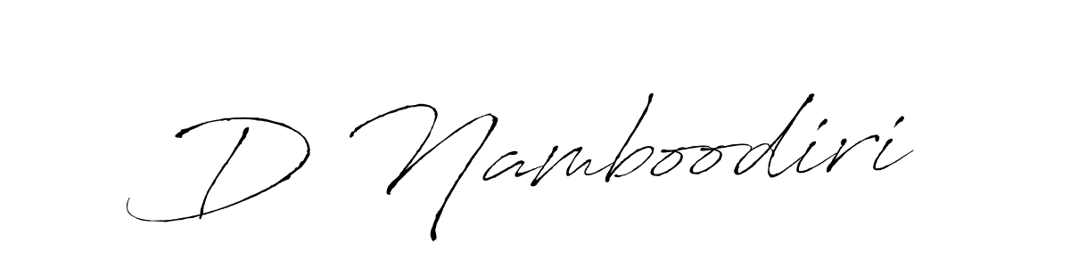 How to make D Namboodiri signature? Antro_Vectra is a professional autograph style. Create handwritten signature for D Namboodiri name. D Namboodiri signature style 6 images and pictures png