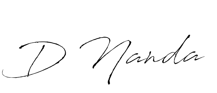 Also You can easily find your signature by using the search form. We will create D Nanda name handwritten signature images for you free of cost using Antro_Vectra sign style. D Nanda signature style 6 images and pictures png