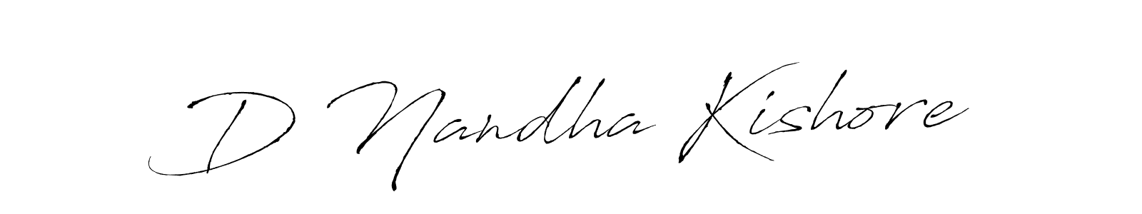 Create a beautiful signature design for name D Nandha Kishore. With this signature (Antro_Vectra) fonts, you can make a handwritten signature for free. D Nandha Kishore signature style 6 images and pictures png