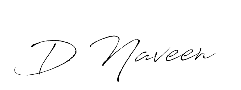 How to make D Naveen name signature. Use Antro_Vectra style for creating short signs online. This is the latest handwritten sign. D Naveen signature style 6 images and pictures png