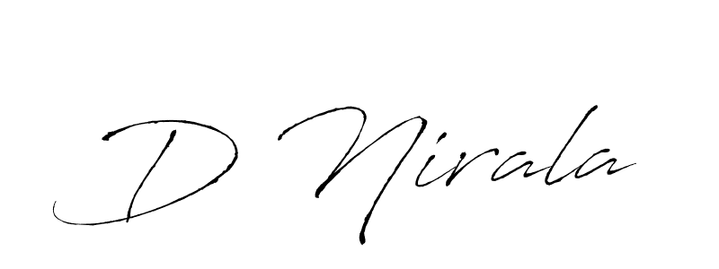 The best way (Antro_Vectra) to make a short signature is to pick only two or three words in your name. The name D Nirala include a total of six letters. For converting this name. D Nirala signature style 6 images and pictures png