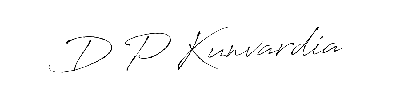 Use a signature maker to create a handwritten signature online. With this signature software, you can design (Antro_Vectra) your own signature for name D P Kunvardia. D P Kunvardia signature style 6 images and pictures png